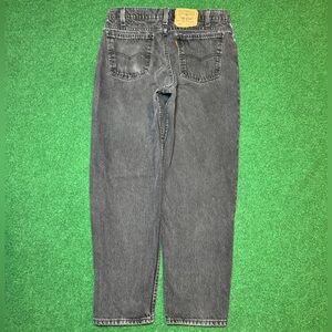 90s Levi’s Black Jeans Denim Orange Tab size 36x30 hipster baggy trendy pants